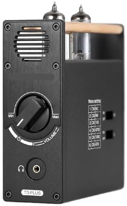 Preamplificador de Tubo de vacío T3 Plus Mini Preamplificador de Fono MM/MC Amplificador de Auriculares de Escritorio