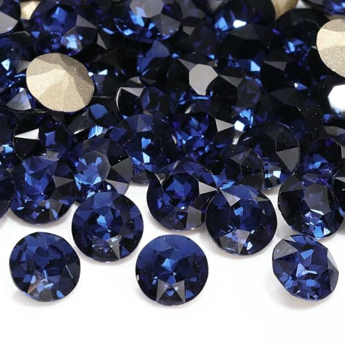 10 piezas de piedras preciosas con purpurina K9, flores, cristales, cuentas de cristal, pegamento para decoración de uñas DIY, Montana, 08 mm, 10 unidades