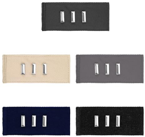 Gutol 5-pack justerbar byxknappsförlängning – metallkrok, unisex för jeans, kjolar och moderskapsbyxor