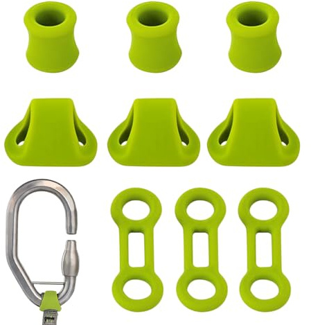 Anello di Posizionamento per Moschettone da Arrampicata - Attrezzatura Di Sicurezza Resistente | Kit Di Bloccaggio Per Fune Di Salvataggio E Rigging - Per Discesa, Alpinismo, Esplorazione Grotte E Sal