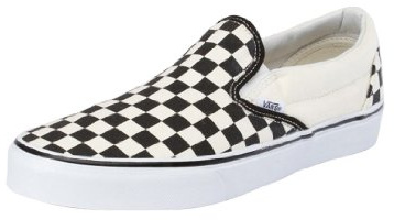 Vans Unisex Adultos Classic Slip-On Sneaker, Black & White Checkerboard/White, 38.5 EU