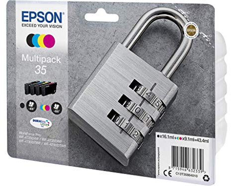 Original Druckerpatronen für Epson Workforce Pro WF-4720, WF-4725, WF-4730, WF-4740 inkl. Kugelschreiber (multipack)