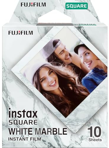 instax SQUARE Vit marmor Ram, 10 pack