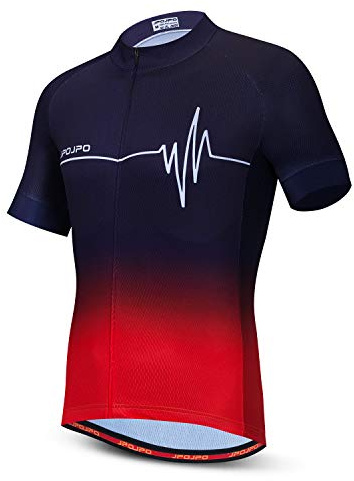 JPOJPO Herren Radtrikot Fahrradtrikot Kurzarm MTB Sommerbekleidung Fahrrad-Oberteile Jacke S-3XL, 28, XL