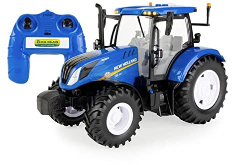 Britains Big Farm Radio Controlled New Holland T6.180 Tractor, Tractor Toys Compatible with 1:16 Scale Farm Animals and Toys, Suitable for Collectors & Children from 3 Years