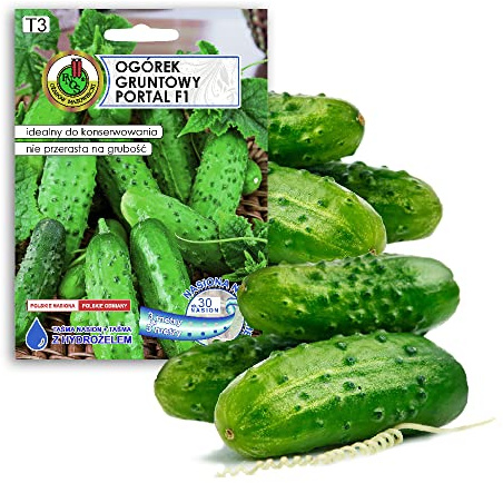 Cetriolo 'PORTAL' F1 semi per ortaggi e mini serra, varietà precoce, nessuna chimica, genetica, aiuto per la crescita artificiale, 100% naturale