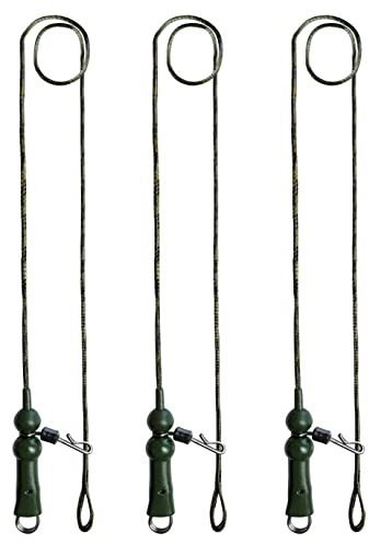 3 x Leadcore Leadcore Leaders Hybrid Lead Clip, Manicotto QC girevole per pesca alla carpa (Heli Rig + Manicotto)