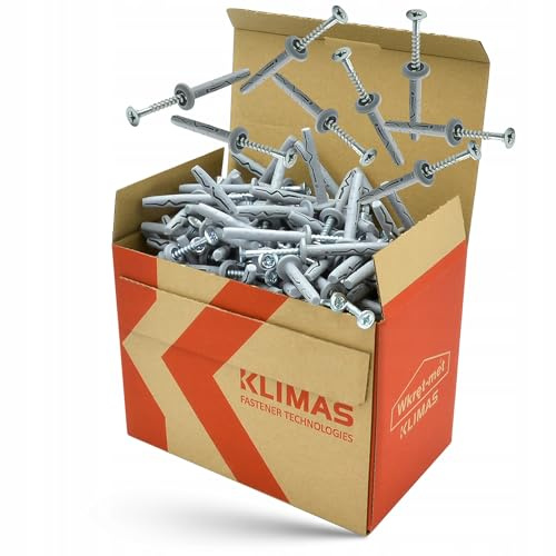 KLIMAS Chevilles à frapper SMK - Chevilles à clou avec col tête cylindrique (6 x 50-200 pièces)