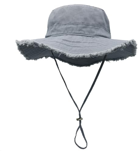 SJTJSPX Chapeau de Soleil Femme Homme Chapeau Anti UV UPF 50+ Été Chapeau de Seau Pliable Chapeau de Pêcheur à Large Bord Casquette Visière Capeline Plage Chapeau Jungle Jardin Safari Voyage