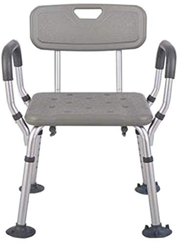 Taburetes de baño Silla de Ducha con Respaldo con Puntas de Goma Antideslizantes Silla elevadora de bañera Blanca con Brazos Asiento de bañera Antideslizante y Antideslizante