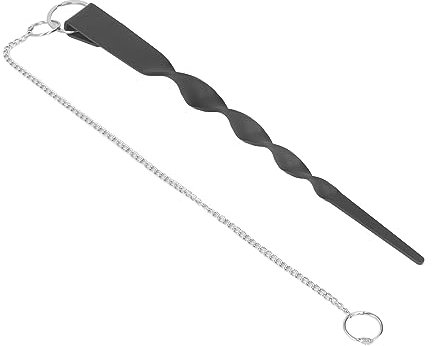 Sonew Chaîne de Pluie de Gouttière de Jardin avec Piquet d'ancrage en Fer, Chaîne en Acier Inoxydable Coupe-Vent, Fixations de Chaîne de Pluie Extérieure Imperméables,