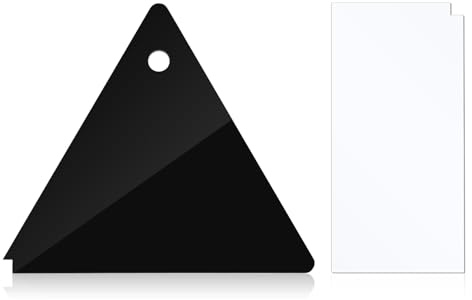 lasuroa 2pcs Snowboard Wax Scraper, Plastic Triangle & Rectangle Ski Wax Scraper Remover Ski Base Cleaner Tool for Outdoor Sports Skiing Snowboard Extra Wax Removing