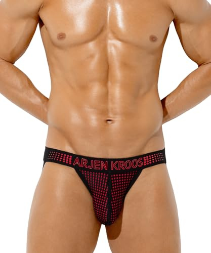 Arjen Kroos Jockstrap Herr Sport Suspension Mesh String Stringtrosa Män Atletiska Trosor Andningsbara Underkläder