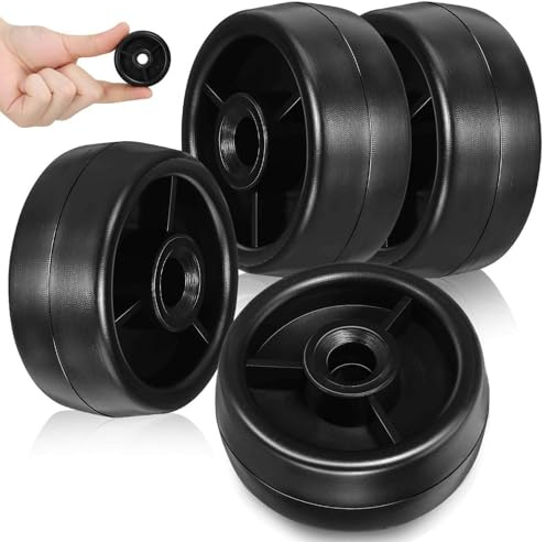 WATIIFUFU 4 Rodillos Para Equipos De Fitness Ruedas Giratorias Para Cintas De Correr Y Bicicletas Estáticas Accesorios Para Máquinas De Fitness Movilidad Fácil En Gimnasio Y Hogar 1.77X1.77X0.78In