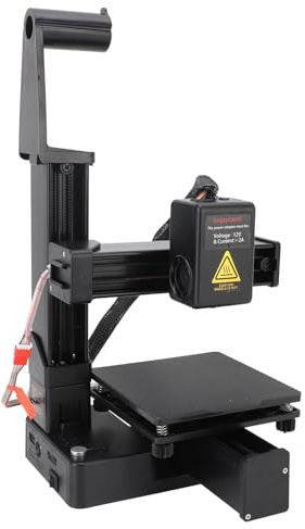 Hidyliu Frequency Division Multiplexing 3D-skrivare, Kompakt Helt Monterad för Nybörjare med 4x4x4in Utskriftsstorlek, Snabb Uppvärmning 5min Till 180°C, för Utbildning och Hobbyister (Svart)