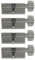 4x Knaufzylinder 80 mm 40/40 KD gleichschließend (mit Not- und Gefahrenfunktion) inkl. 20 Schlüssel