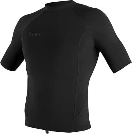 O'Neill Men's Reactor-2 1mm Short Sleeve Wetsuit Top, Blk, Medium