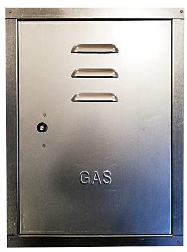 Puerta escotilla) Puerta galvanizada para contador Gas