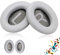 Oreillette de Remplacement Coussinets d'oreille Coussinets de Remplacement pour Bose QuietComfort 35 Quiet Comfort 35 II 15 QC15 QC25 QC2 QC35 QC35 II Casque Circum-aural,Argent