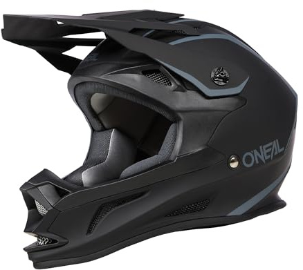 O'NEAL Drop DH Helmet I Mountainbike Helm | MTB Downhill | Leichter Fahrradhelm Damen & Herren mit guter Belüftung| Schwarz | Größe L