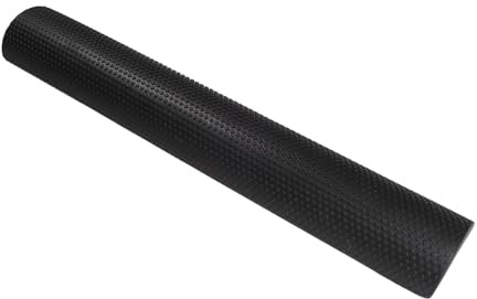 Rodillo de ejercicio de media espuma para masaje muscular, alivio de tensión, punto de activación, rodillo de espuma ultraligero de 90 cm, espalda, piernas, gimnasio, pilates, yoga, alivio profundo