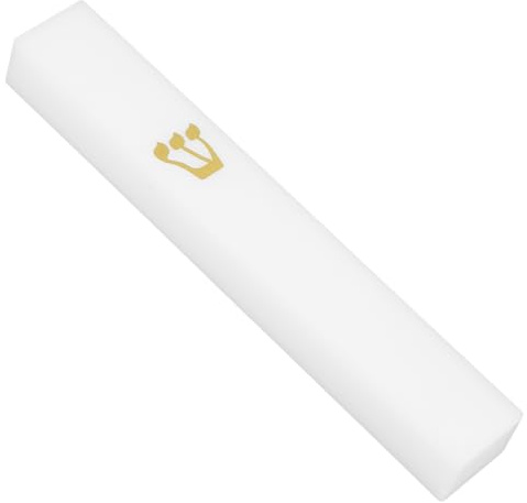 HOLIDYOYO Decoración Mezuzá De Resina para Puerta Judía Religiosa Impermeable con Pergamino Y Herramientas De Instalación para Interiores Y Exteriores