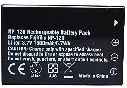 Amsahr BT-FJNP120-1CT Numérique Remplacement Caméra/Caméscope Batterie pour Fujifilm Np-120/Finepix: M603/M603 Zoom/F10/F11 Gris