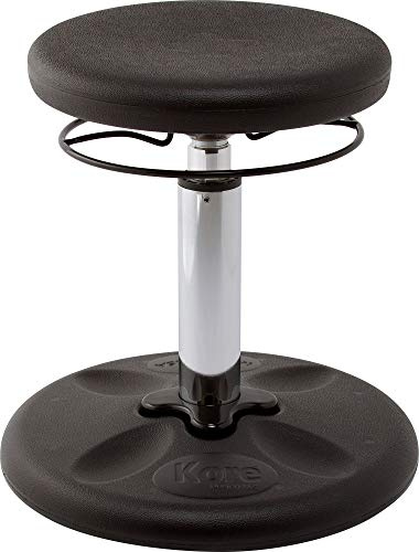 KORE Design - Taburete oscilante Ajustable, taburetes de Escritorio para niñas y niños, sillas ergonómicas de Oficina pequeñas, Asiento Flexible para niños Activos, TDA/TDAH, Aula, hogar, Edad 6-11