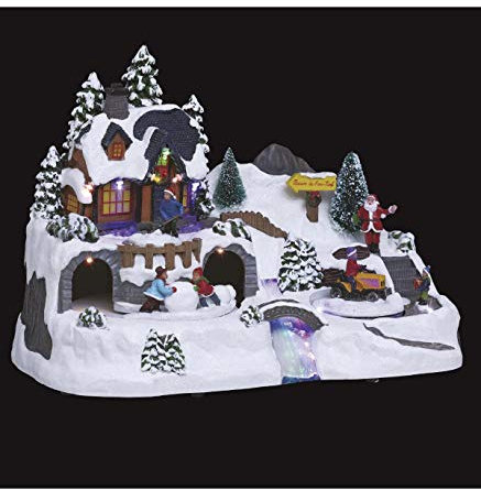 Fééric Lights and Christmas Weihnachtsdekoration, Weihnachtsdorf, 12 LEDs, animiert