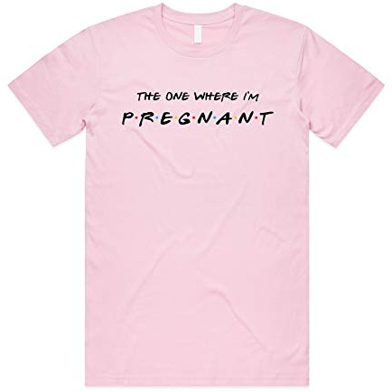 Sanfran Clothing The One Where I'm Pregnant Top Friends New Mum Pregnancy Funny Maternity Gift T-Shirt
