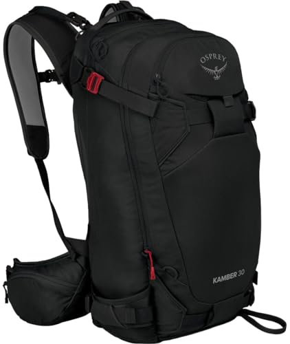 Osprey Men's Kamber 30 Ski and Snowboard Backpack, Black, 30L US
