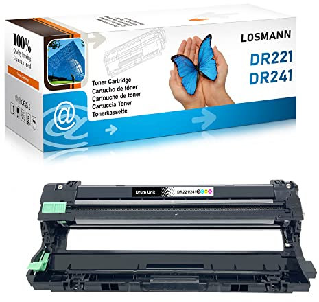 LOSMANN 1x Trommel kompatibel für Brother DR-241CL B/C/M/Y für Brother DCP-9015CDW DCP-9020CDW DCP-9022CDW MFC-9130CW MFC-9140CDN MFC-9142CDN MFC-9330CDW MFC-9332CDW MFC-9340CDW HL-3140CW HL-3142CW
