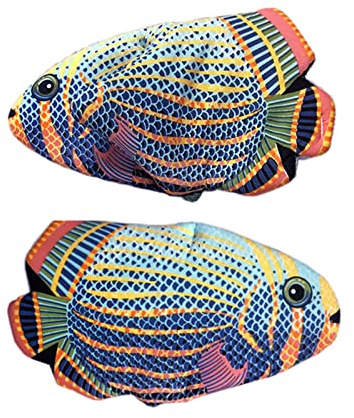 Novelty Lobster Crab Claw/Colorful Fish Oven Mitts Heat Resistant Thick Cotton Microwave Oven Gloves Anti-scalding Cooking & Baking Kitchen Steam Gloves, Safe BBQ Plates Pot Holder Gloves
