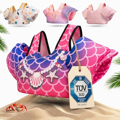KIDVERSE gilet galleggiante per bambino 3–6 anni – Qualità testata – giubbotto galleggiante bambino con braccioli integrati – Ausilio al nuoto per maschi e femmine fino a 30 kg – Allenamento al nuoto