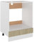 Tidyard Herdumbauschrank Küchenschrank Küchenzeile Küchenmöbel Einbauküche Küche Schrank Küchenblock Aufbewahrungsschrank Sonoma-Eiche 60x46x81,5 cm Holzwerkstoff