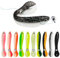 Angelköder Gummifische Set 20 Stück Barsch KöDer Gummi 10cm Bionischer Kunstköder Gummiköder, Forellen Köder, Gummiköder Fische Zander KöDer für Hecht, Zander, Barsch, Forelle