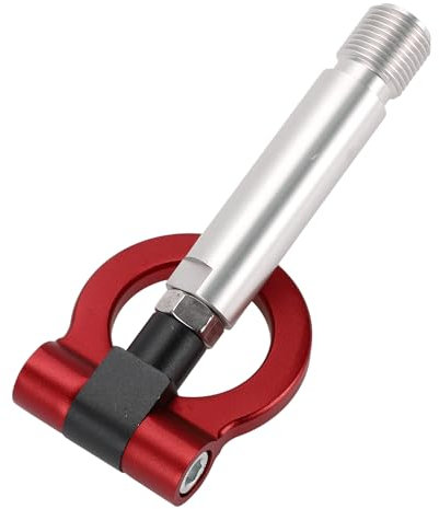 Hihaha Gancio di Traino/Gancio di Traino Anteriore Universale per Auto/Anello Gancio di Traino Rotante in Metallo Resistente per Toyota Yaris EP 23.0cm 1 pezzo Rosso