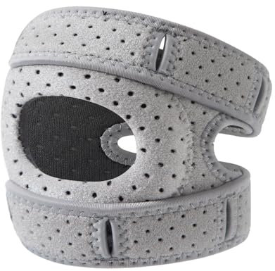 Genouillère de sport - Support rotulien réglable - Sangle d'amortisseur - Emballage de protection pour les athlètes, les sports de plein air - Blocage du genou pour sauter, escalader, danser et