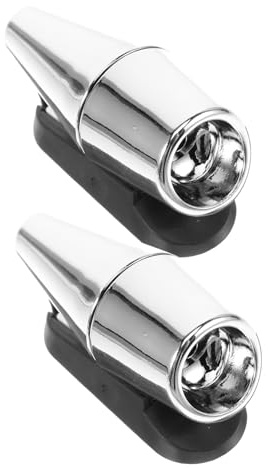 Mikinona 2 piezas Silbato para Ciervos para Vehículos Dispositivo de Advertencia Ultrasónico de Abs Fácil Instalación Parachoques Ahuyentador de Animales para Coches y Motocicletas