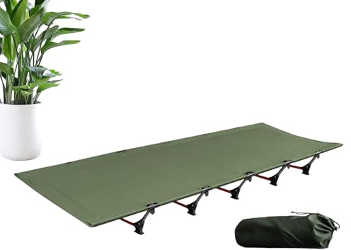 Cama de campo para adultos para dormir, plegable, ligera, portátil, para viajes, camping, exterior, habitación de invitados, fácil montaje
