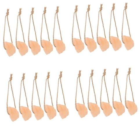 SUPVOX 20pezzi Blocchi Leccare per Animali Domestici Minerali Naturali per Conigli Criceti Alpaca Capre Cervi Giocattoli da Masticare Corda per Bestiame