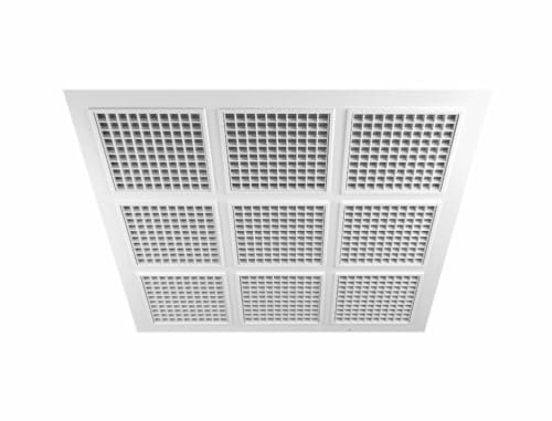 Awenta Panneau carré avec grille d’aération pour plafond 595 mm x 595 mm