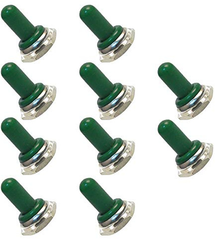 Mintice™ 5 X vert 12mm rocker en caoutchouc interrupteur à bascule bouton chapeau botte imperméable Capuchon