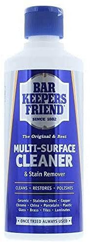Bar Keepers Friend Original Stain Remover Powder 250g - Cleans, restores and polishes - Shifts limescale and soap scum - Suitable for a wide range of surfaces