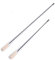 rg-vertrieb Schubstange Putzstab starr Kesselstab Stab für Kaminbesen Bürste (77cm+107cm)