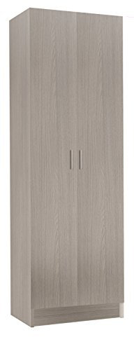 HOGAR24 ES Armario de 2 Puertas, Medidas: 180x58,5x37 cm, Color Roble