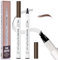 2 Stück Microblading Augenbrauenstift, 3D Wasserdichter Augenbrauenstift mit 4 Gabelspitze, 2024 Neuest Eyebrow Pencil, Langlebiger, Natürlicher, Nühelos Natürlich Aussehende Brauen (02 braun)