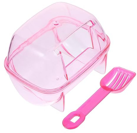 BESPORTBLE 1stk Hamsterbad -wc Wurf Käfig Kleintiertunnel Hamsterröhren Wanne Meerschweinchen-hängematte Kaninchen Behandelt Sand Für Die Hamstertoilette Kleine Haustiertoilette Plastik