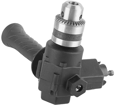 ZJchao Attacco per Trapano Ad Angolo Retto, Kit di Allegata per Trapano Angolare Destro, Accessorio per a Batteria Professionale a 90 Gradi, Adattatore Angolo a Destra Accessorio per Estensione piega.