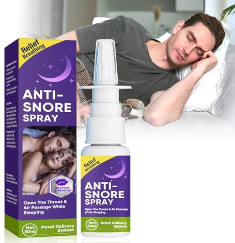 Anti-Schnarch-Spray, Anti-Schnarch-Geräte, Schnarchstopper-Tropfen für besseren Schlaf. Wirksame Lösung gegen Schnarchen, hilft, Rachen und Atemweg